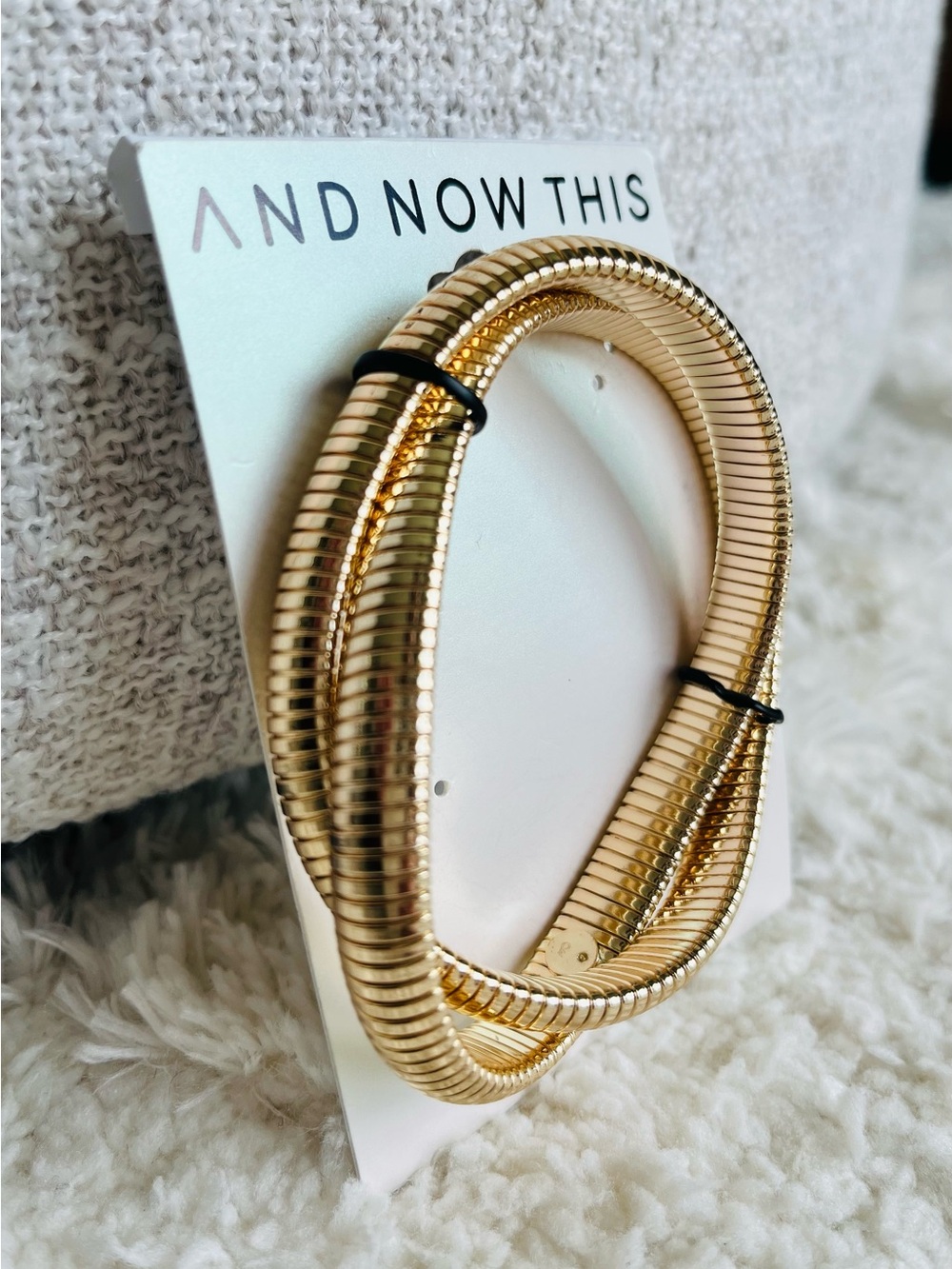 And Now This Interlocking Double Twisted Stretch Bracelet - Picture 4 of 6